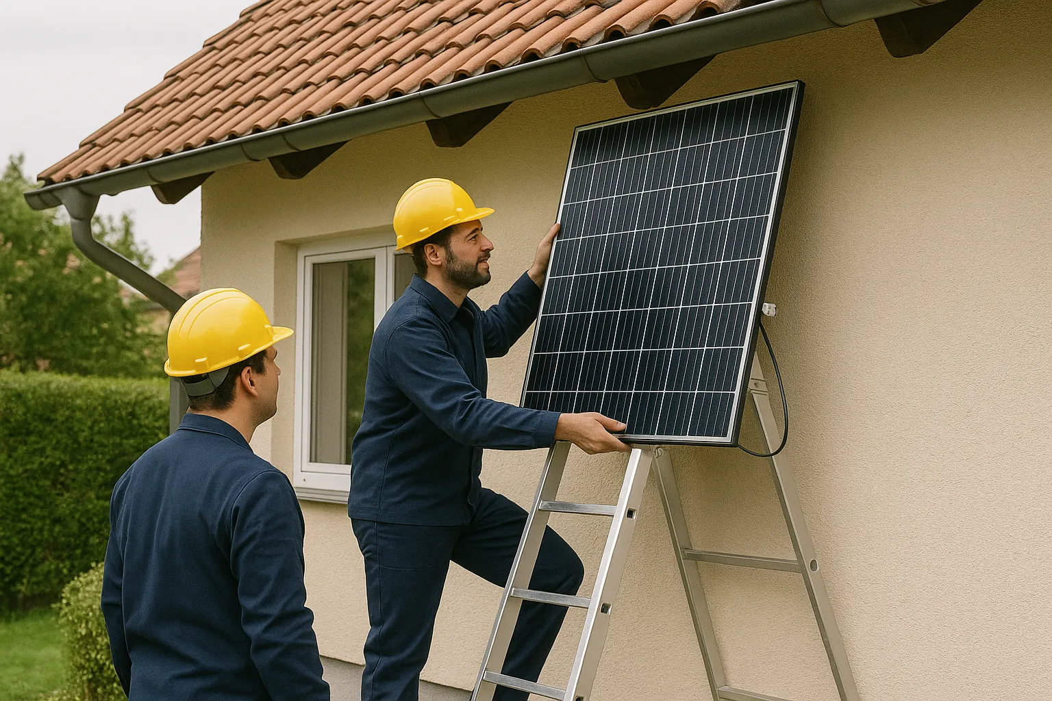 Elektriker repariert eine geoffnete Schalttafel